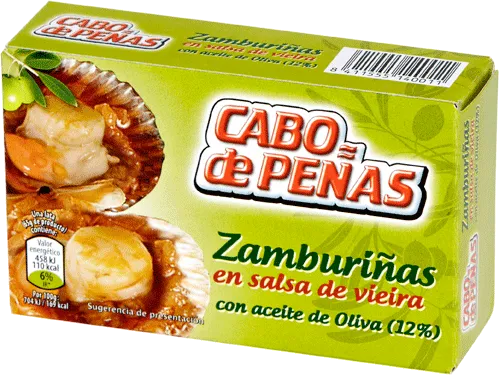 Kammmuscheln in galizischer Sauce - Zamburiñas en Salsa de Vieira - Cabo de Peñas - Spanien