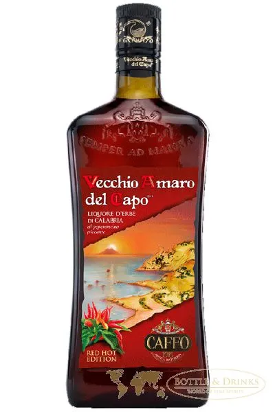 Caffo Amaro - RED HOT EDITION - aus Italien 0,7 Liter