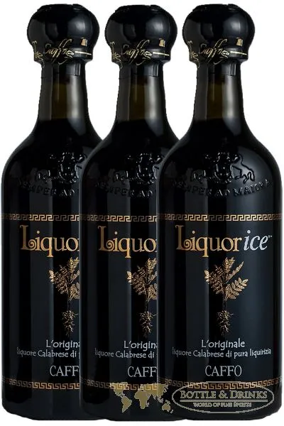 Caffo Liquorice Lakritzlikör aus Italien 3 x 0,5 Liter