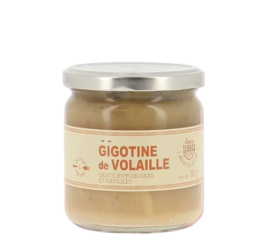 Geflügel-Gigotine mit Foie Gras Sauce und Raviolis 300g