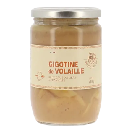 Geflügel-Gigotine mit Foie Gras Sauce und Raviolis 600g