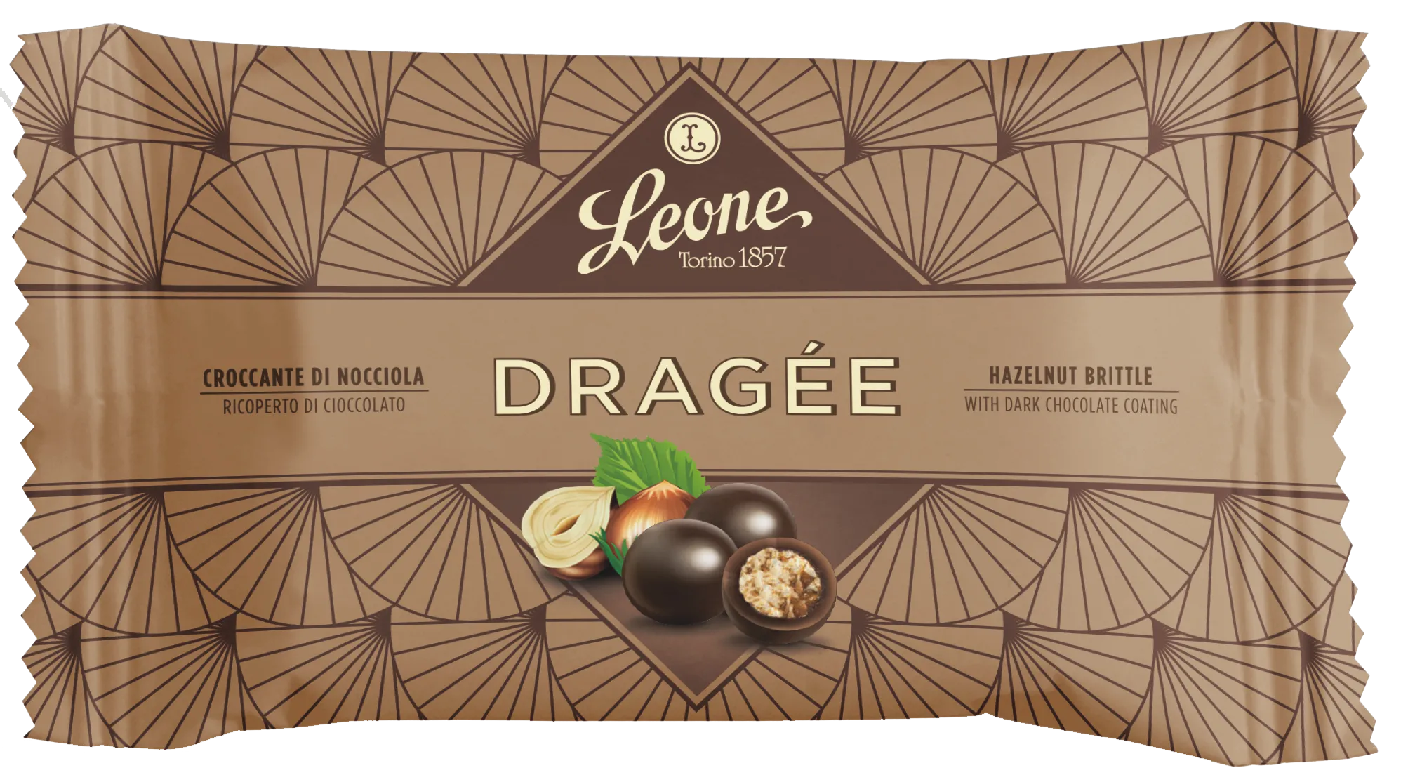 Haselnusskrokant mit Schokoladenüberzug 35g