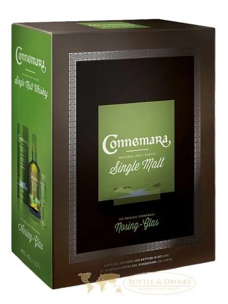 Connemara Peated Single in GP mit Glas Malt 0,7 Liter