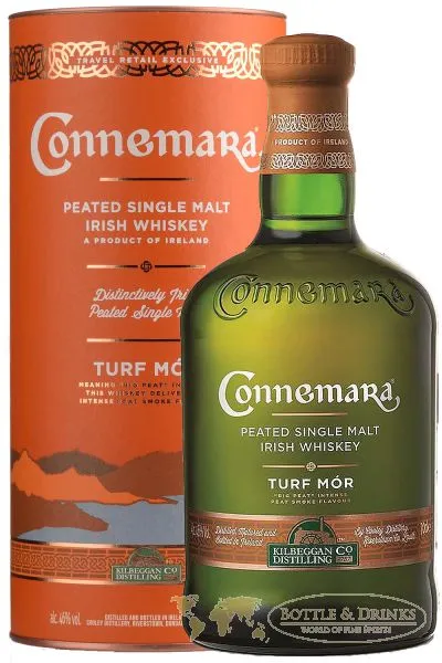 Connemara Turf Mor 46 % Single Malt Irish Whiskey 0,7 Liter