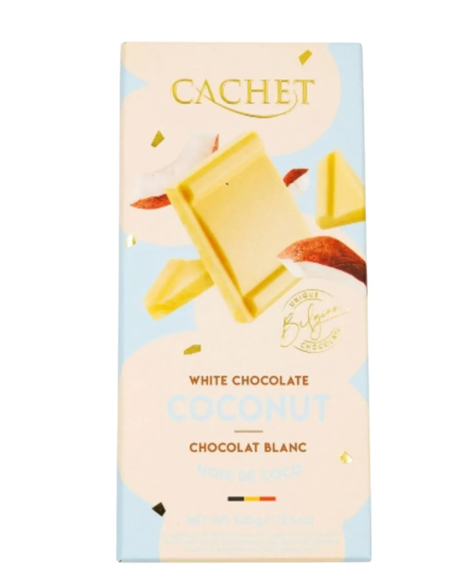 Bio-Weißschokolade mit Kokosraspeln