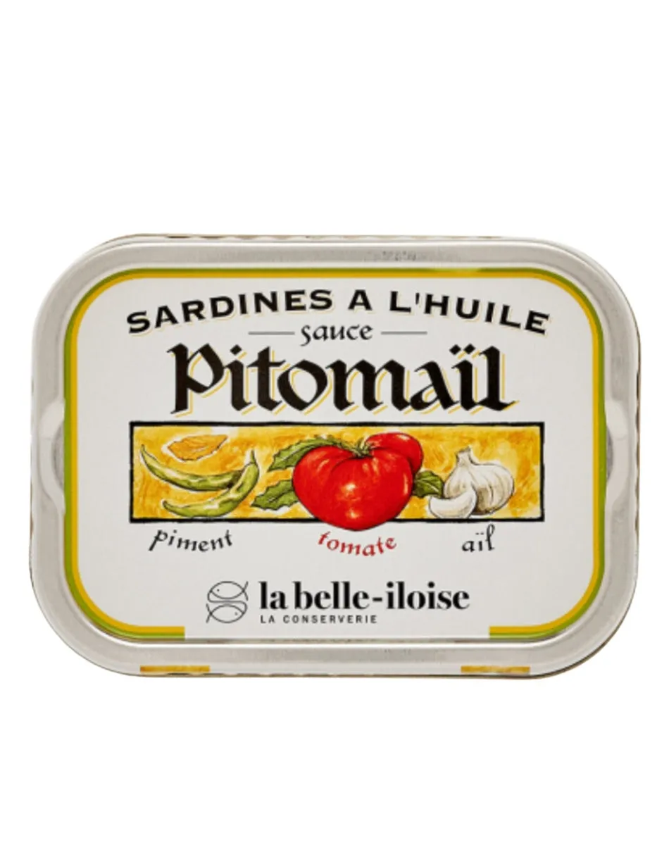 Sardinen in Öl mit Pitomaïl-Sauce