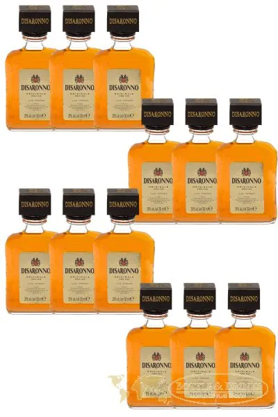 Disaronno Amaretto Likör 12 x 0,05 Liter Miniatur
