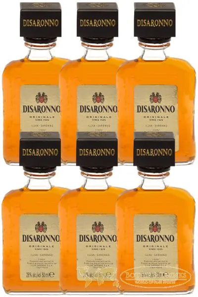 Disaronno Amaretto Likör 6 x 0,05 Liter Miniatur