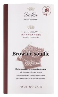 Dolfin - Vollmilchschokolade mit Crunchy Brownie - 70gr.