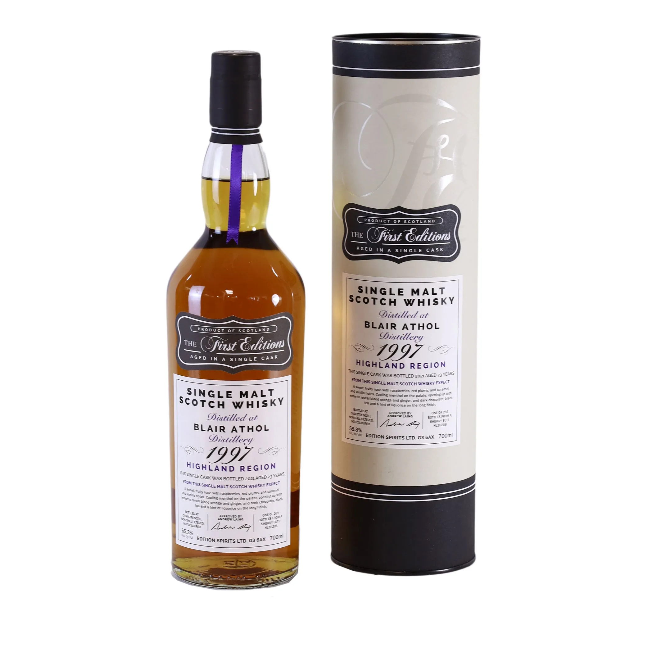 Blair Athol First Editions sherry butt 1997/2021, 23 Jahre, 55,3%