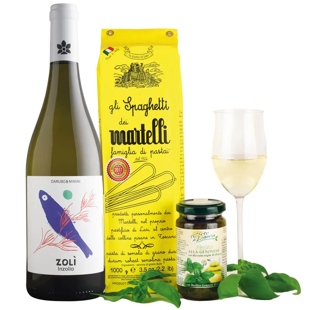 Vino bianco und Pasta