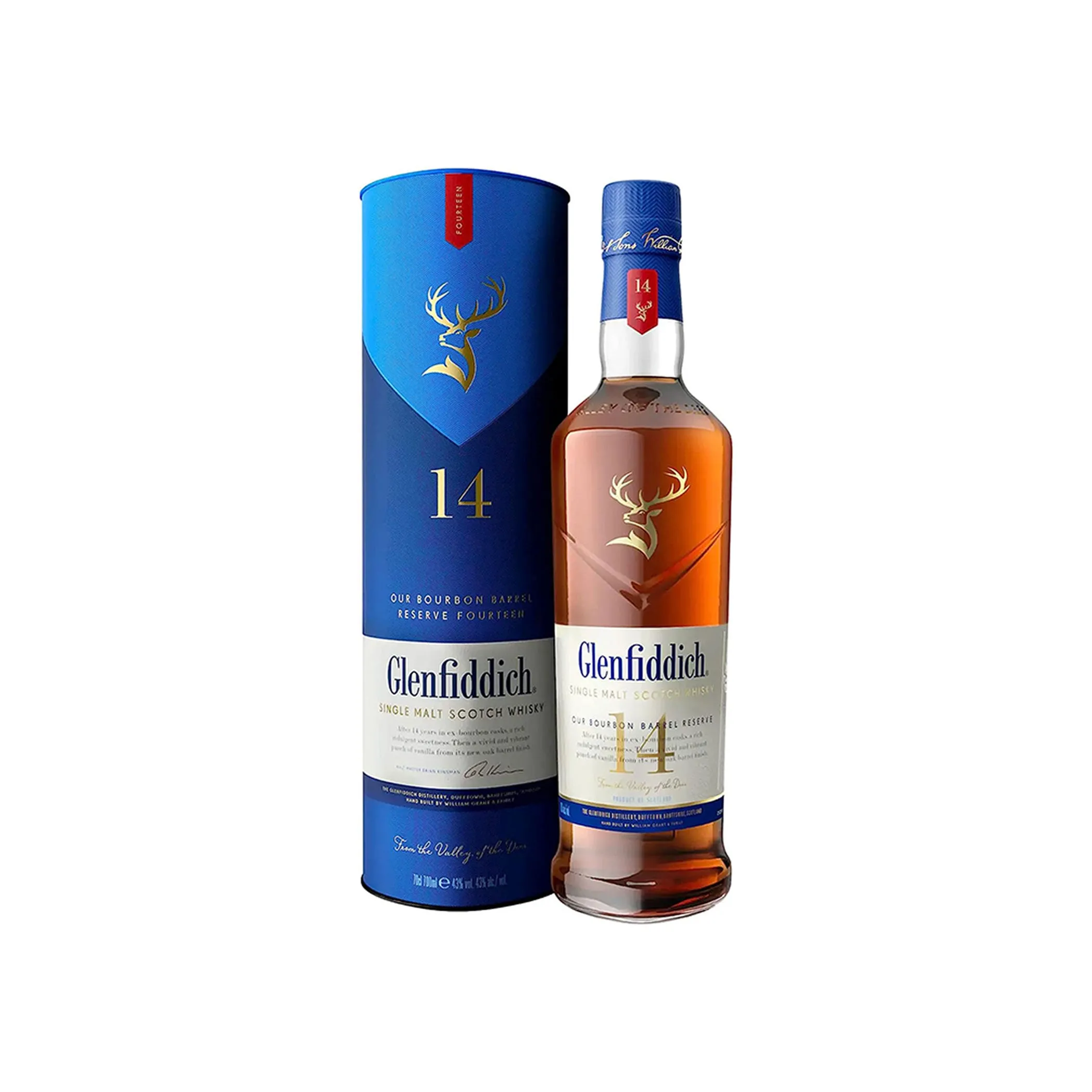 Glenfiddich 14 Years Old - Bourbon Barrel - Single Malt Scotch Whisky