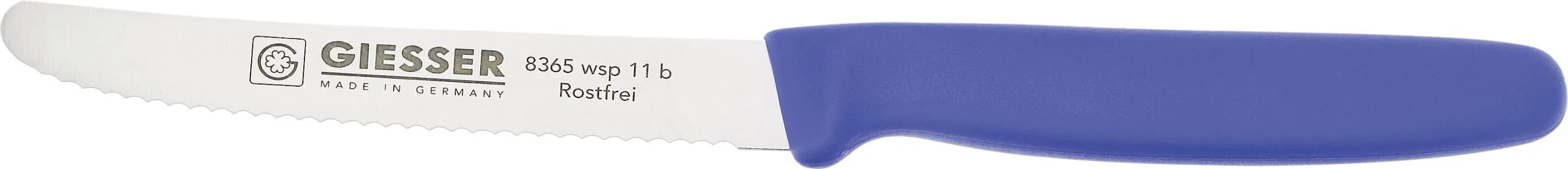 Giesser - Allzweckmesser Wellenschliff Blau 11 cm