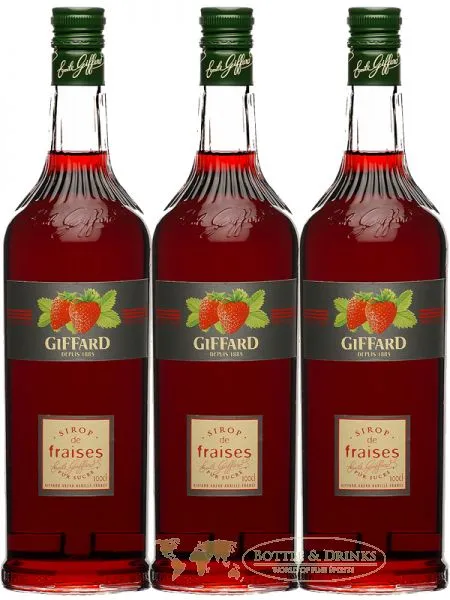 Giffard Erdbeer Sirup 3 x 1,0 Liter