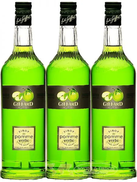 Giffard Green Apple Sirup 3 x 1,0 Liter