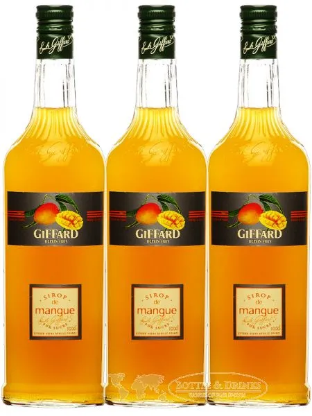 Giffard Mango Sirup 3 x 1,0 Liter