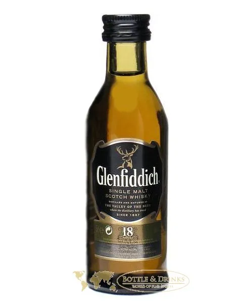 Glenfiddich 18 Jahre Single Malt Whisky Miniatur 5 cl