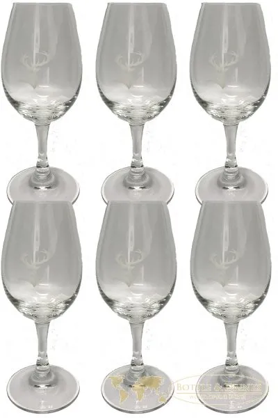 Glenfiddich Gläser 21,5 cl mit Eichstrich 2cl und 4cl 6 er Karton