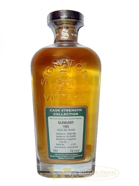 Glenlivet 1985 22 Jahre Cask Strength Collection Signatory 0,7 Liter