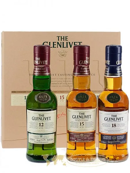 Glenlivet Collection 3 x 0,2 Liter in Geschenkpackung