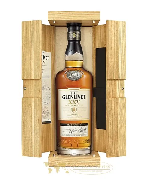 Glenlivet XXV 25 Jahre in Holzkiste
