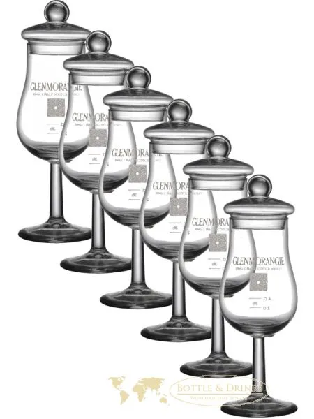 Glenmorangie Stiel Nosing Gläser mit Deckel 6er Set
