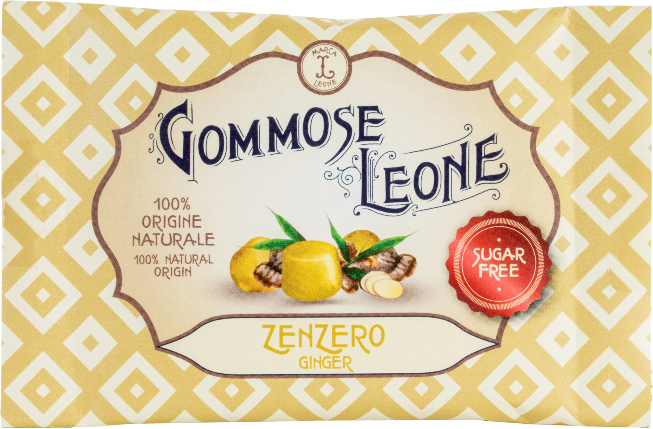 Zuckerfreie Gummibonbons mit Ingwergeschmack 35g