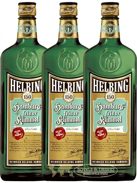 Helbing Hamburgs feiner Kümmel 3 x 1,0 Liter