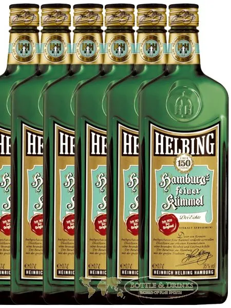 Helbing Hamburgs feiner Kümmel 6 x 0,7 Liter