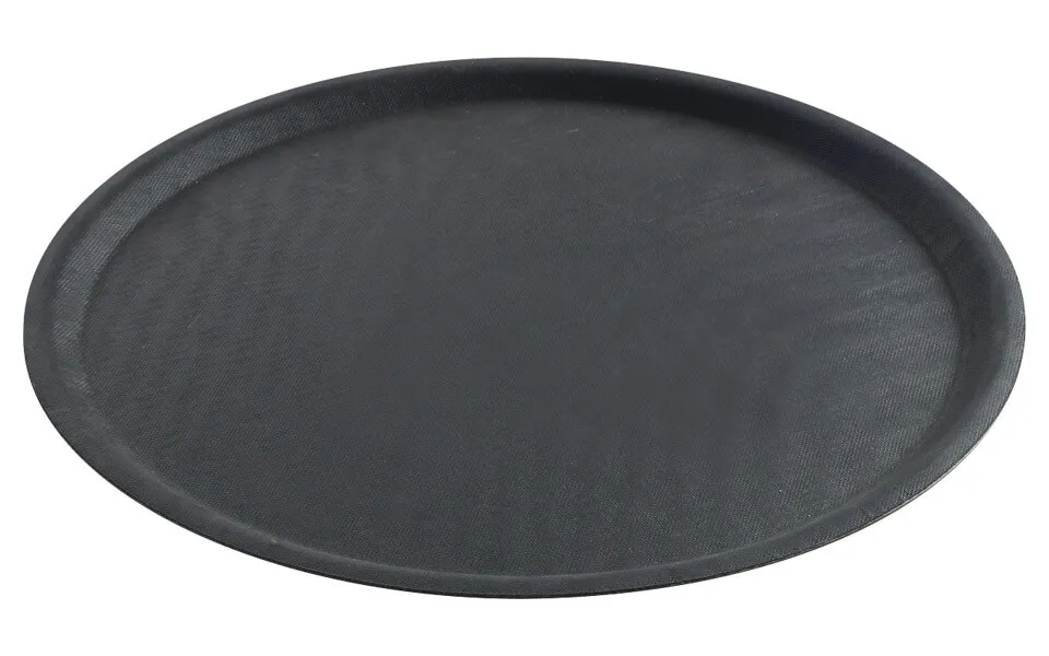 Hendi - Serviertablett Schwarz rund Ø35 cm