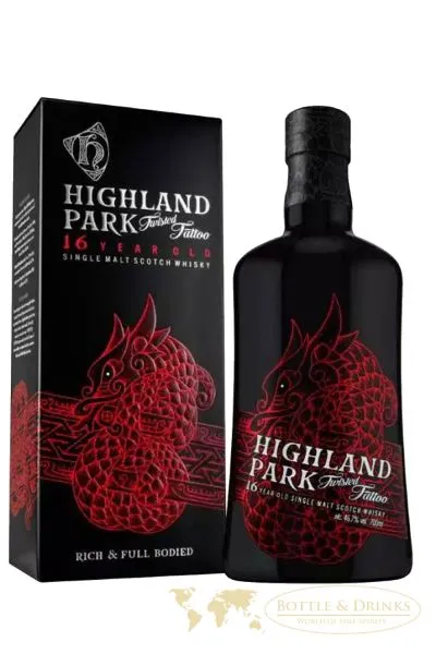 Highland Park 16 Jahre Twisted Tattoo Single Malt Whisky Islands 0,7 Liter