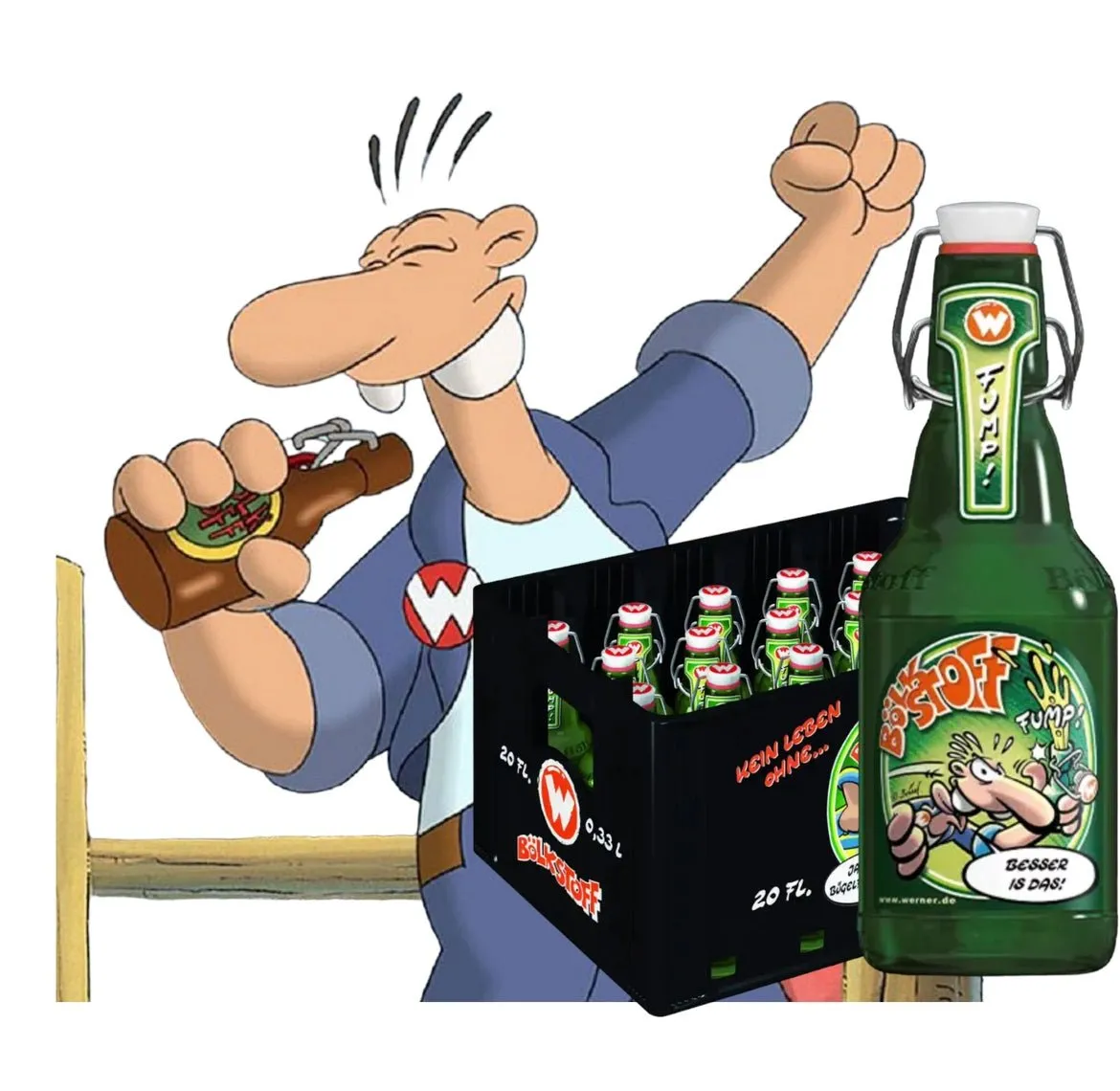 Bölkstoff Pilsner - das kultige Werner Bier ist Öl Fürs Gehirn!