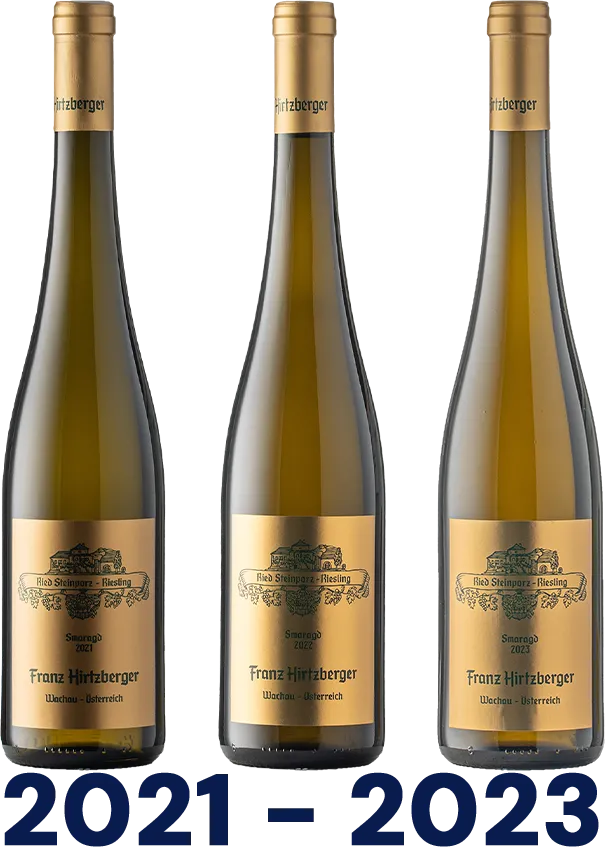 Vertikale: Riesling Ried Steinporz Smaragd