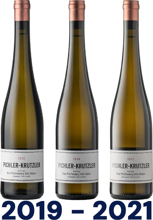 Vertikale: Riesling Ried Pfaffenberg Alte Reben