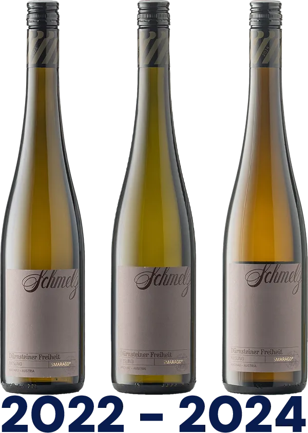 Vertikale: Riesling Dürnsteiner Freiheit Smaragd