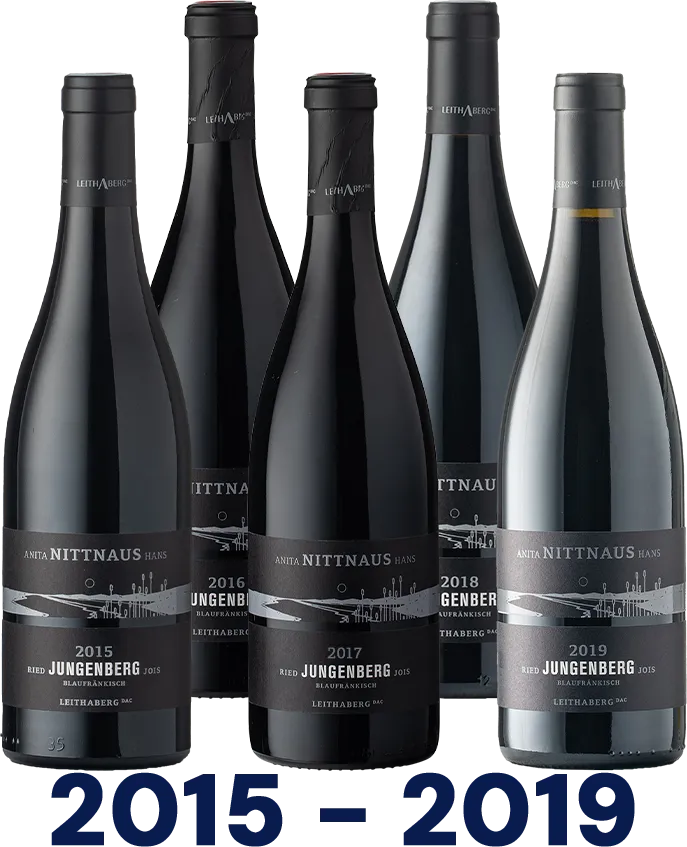 Vertikale: Blaufränkisch Ried Jungenberg