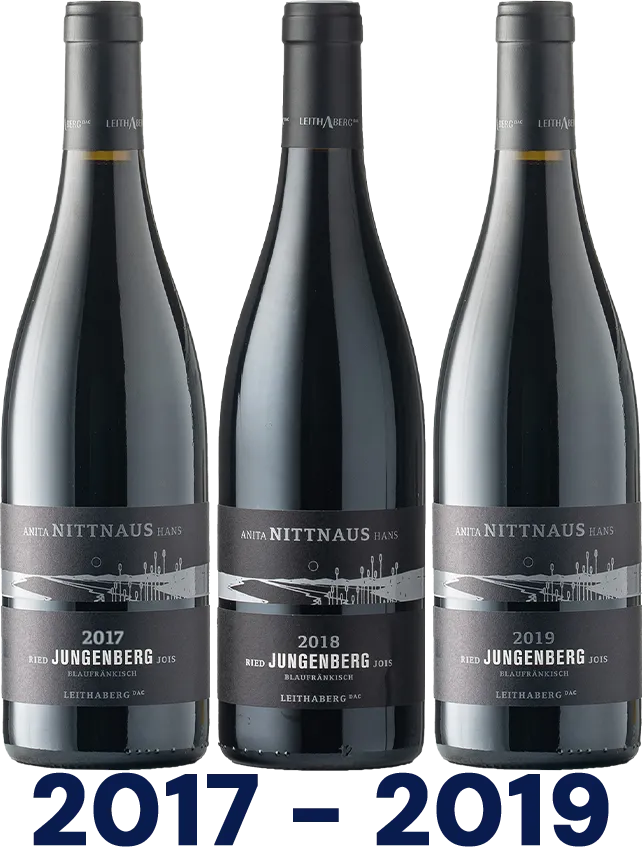 Vertikale: Blaufränkisch Ried Jungenberg Leithaberg DAC