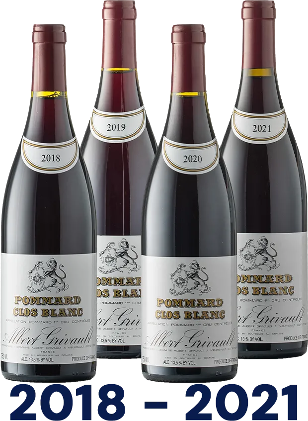 Pommard Vertikale: Clos Blanc 1er Cru