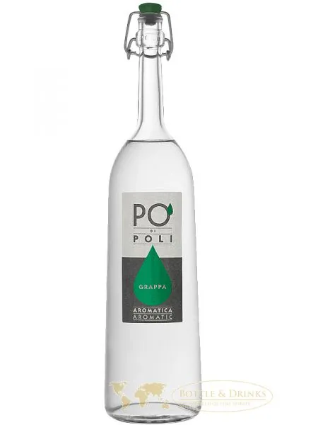 Jacopo Poli Grappa Po di Poli AROMATICA (TRAMINER) in Geschenkverpackung 0,7 Liter