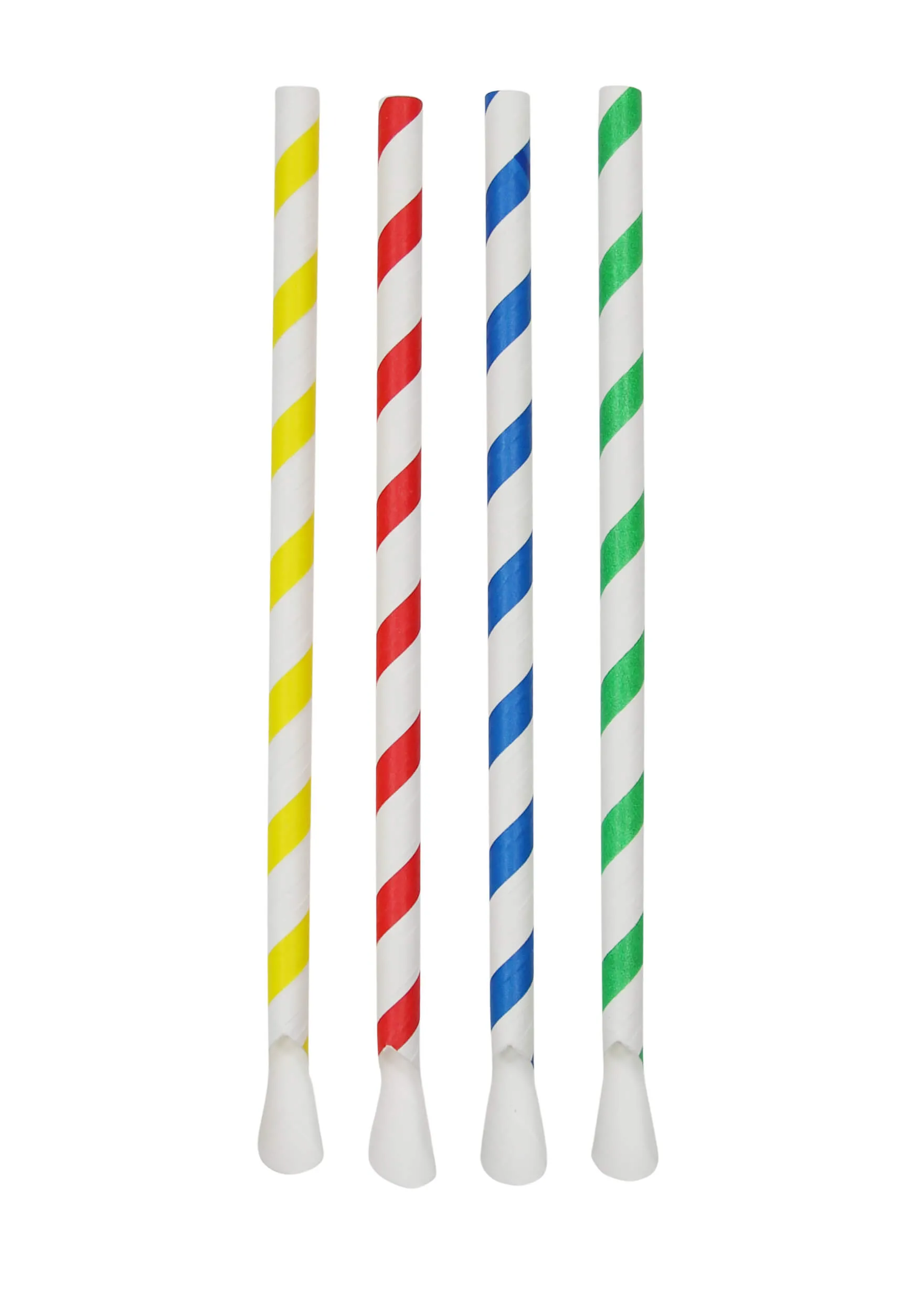 Kögler - Papier Löffeltrinkhalme bunt Ø0,8 cm L20 cm 125 Stück