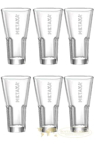 Metaxa HELIOS Spyros Gläser 6 Stück