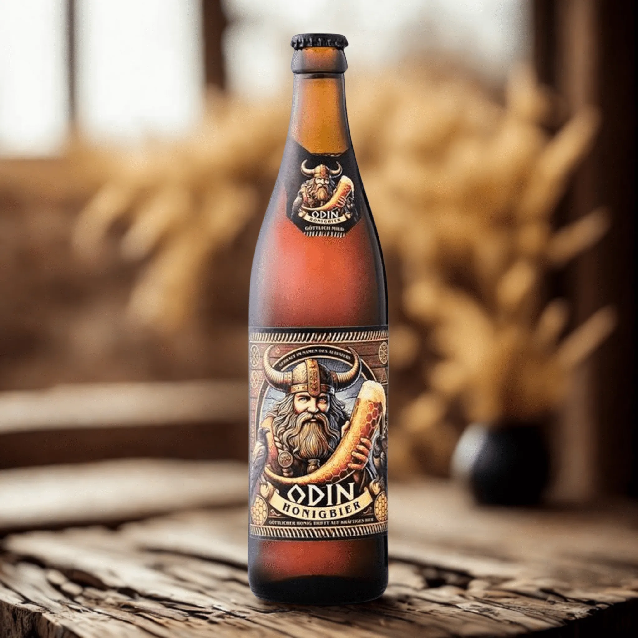 Odin Trunk Honigbier 0,5l– Neues Design, originaler Geschmack