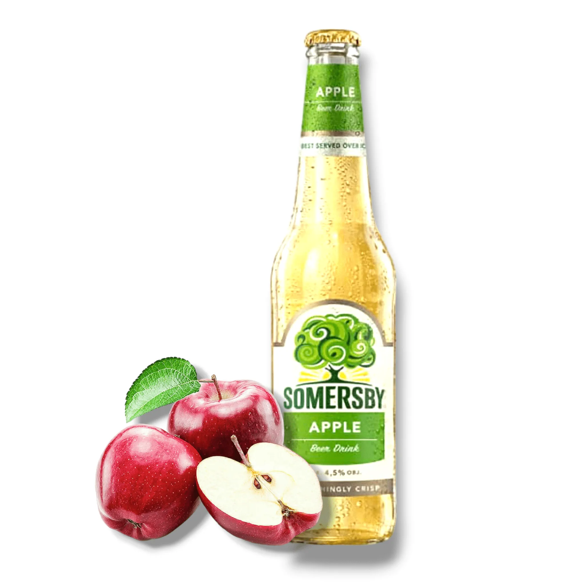 Somersby Apple Biermischgetränk 0,4 l – Fruchtiger Apfelgenuss mit 4,5 % Vol.