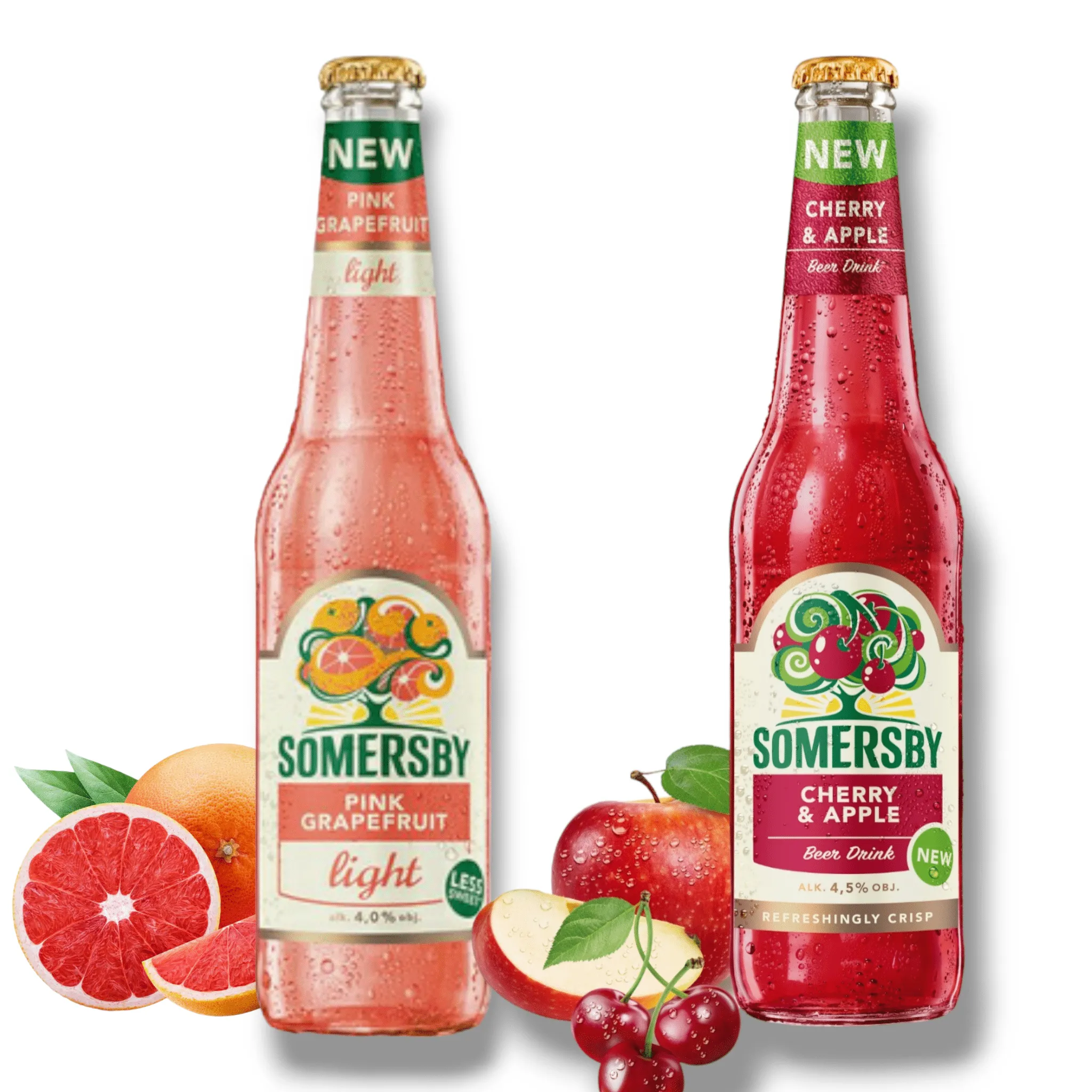 Neu! Somersby Pink Grapefruit light 0,4l & Somersby Cherry Apple 0,4l