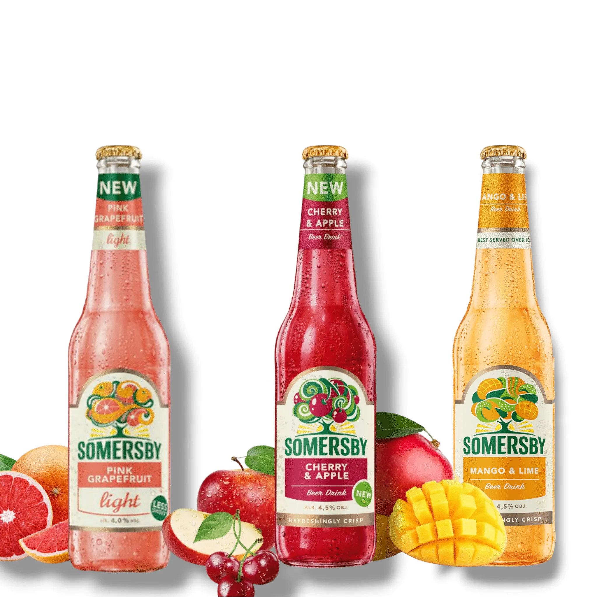 Neu! Somersby Pink Grapefruit light 0,4l-Cherry Apple 0,4l & Mango Lime 0,4l