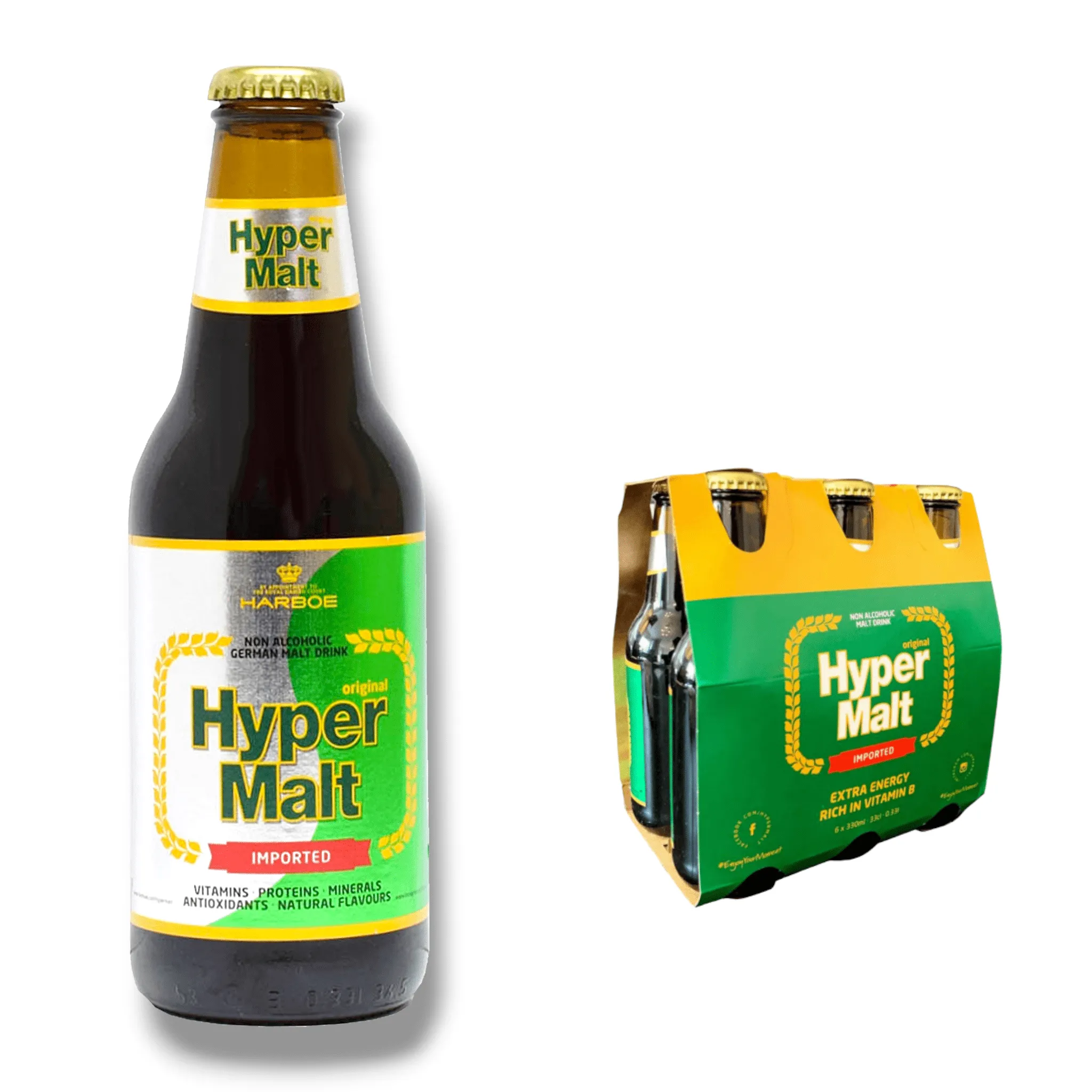 Hyper Malt Malzgetränk 330 ml – Erfrischendes Malzbier mit Vitaminen und Biotin