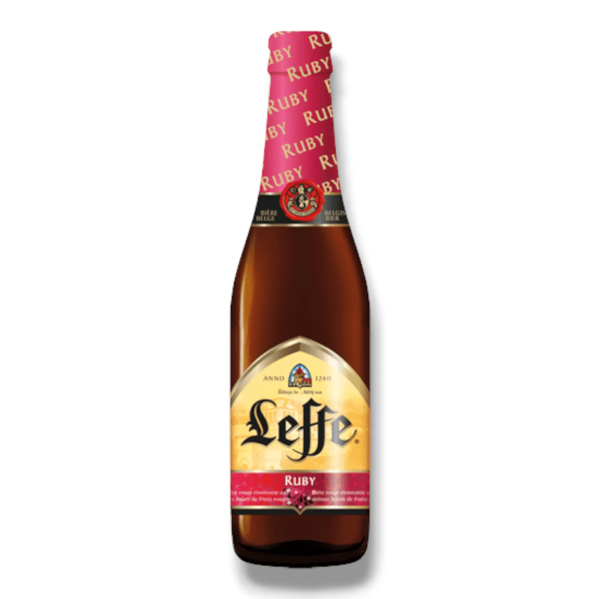 Leffe Ruby 0,33l - Fruchtbier aus Belgien mit 5,0 % Vol.