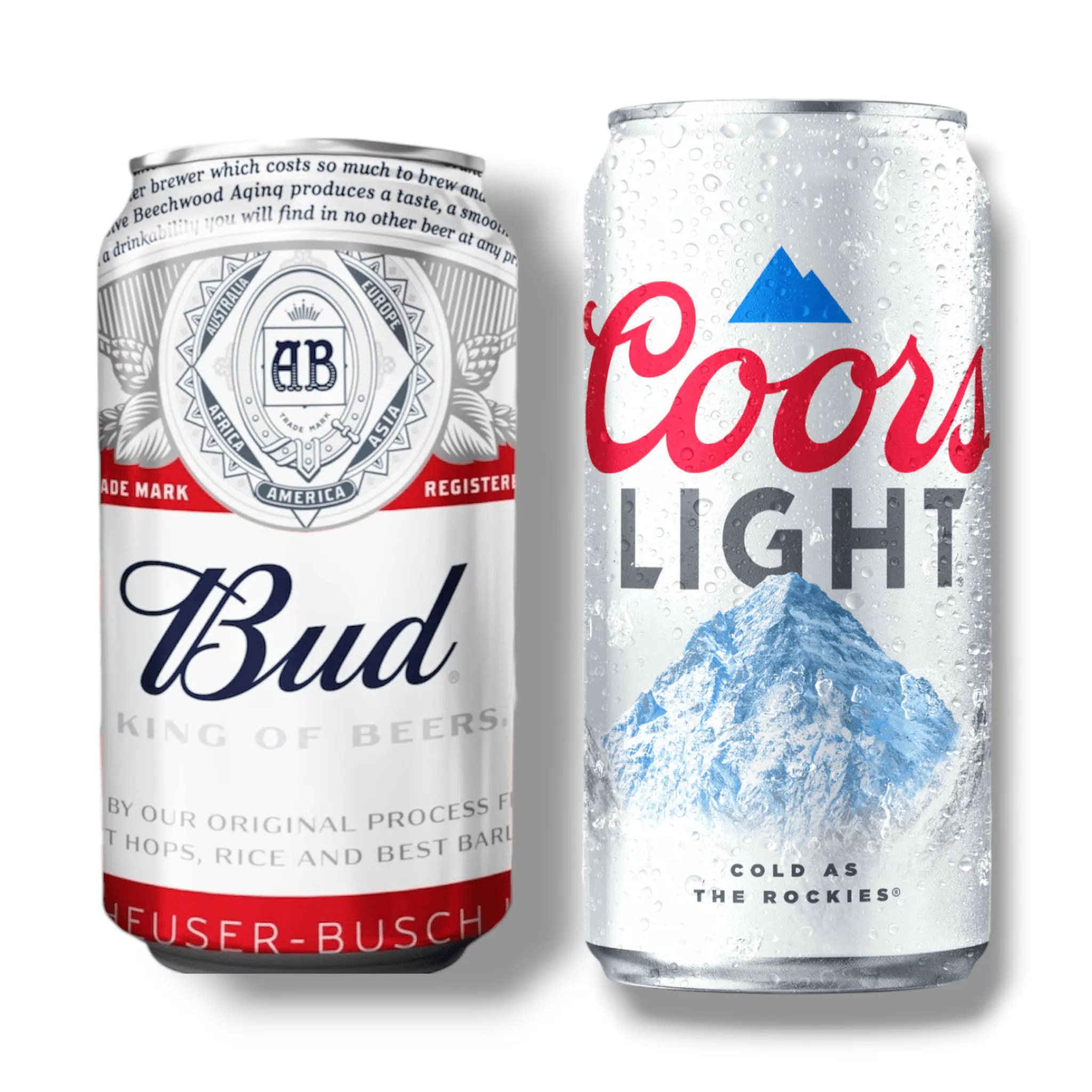 Bud Bier USA 330ml und Coors Light 355ml Mixpaket Amerika