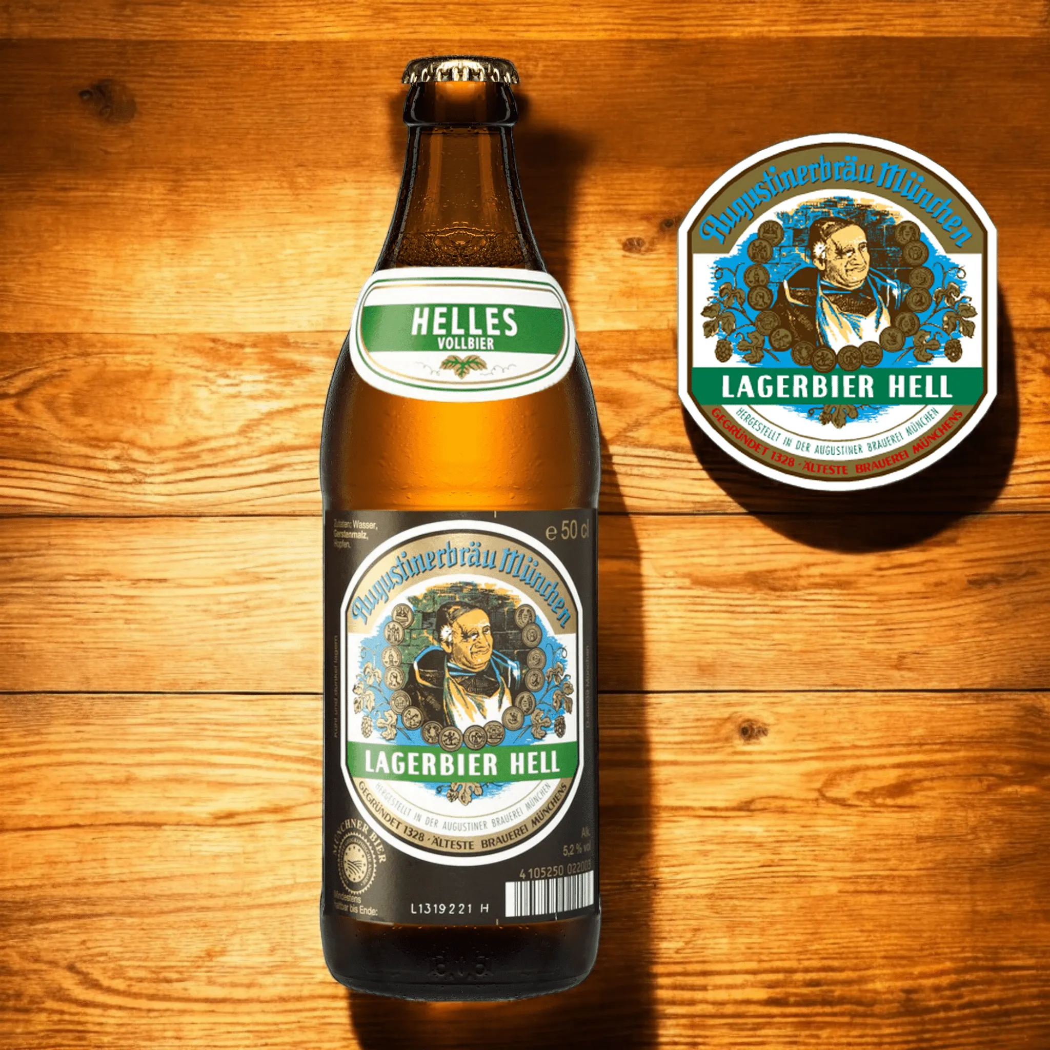Augustiner Lagerbier Hell 0,5l – Der Münchener Klassiker