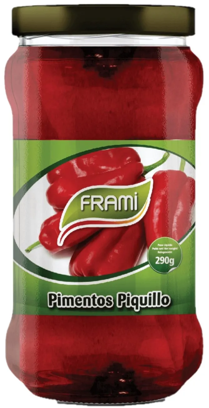 Pimentos Piquillo 290gr. - Eingelegte Röstpaprika - Frami - Portugal
